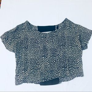 Patterned Crop Top, M